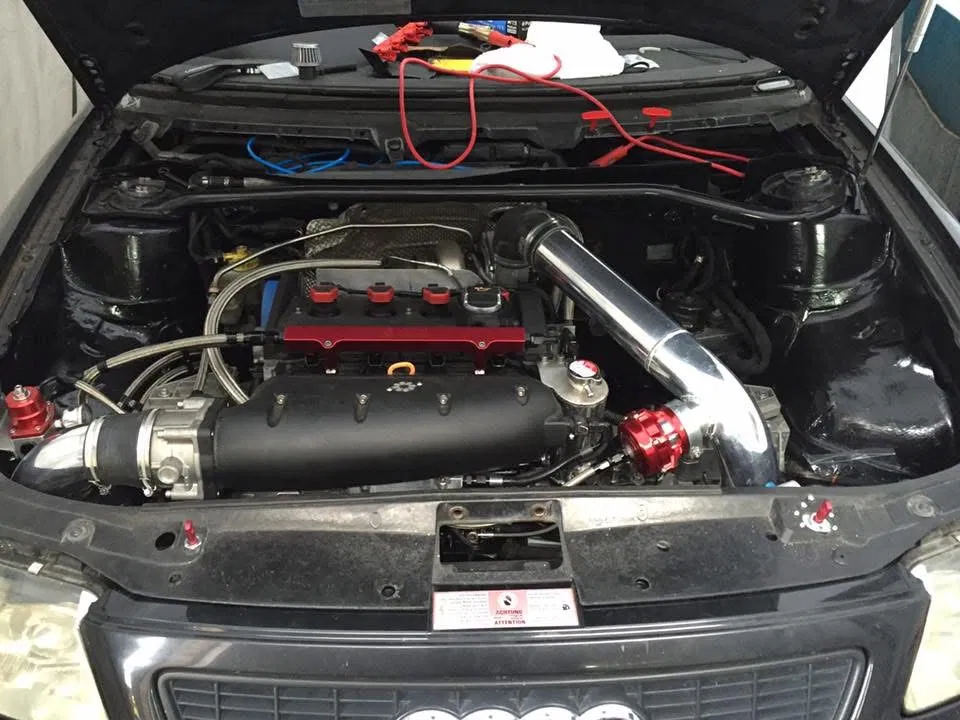HTA3586R turbo engine bay - 2016